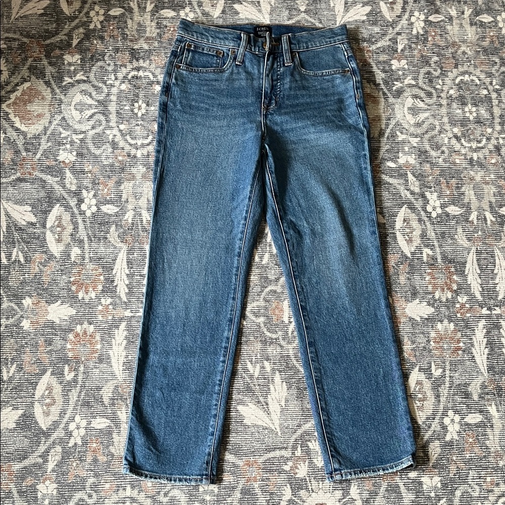 J. Crew Essential Straight Blue Jeans